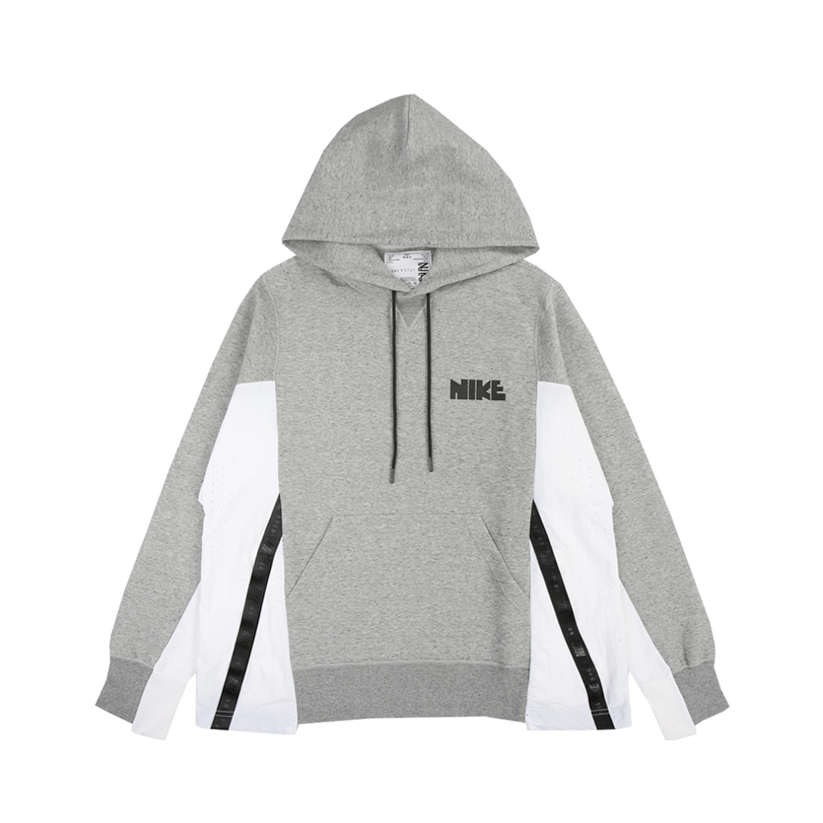 Nike Sacai联名美式透气拼接运动连帽套头卫衣 男女同款 CZ4695