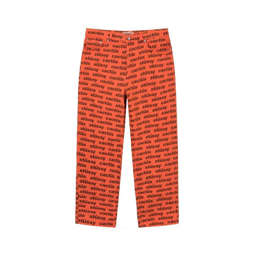 Stussy X cpfm big ol' jean 联名满印印花休闲长裤