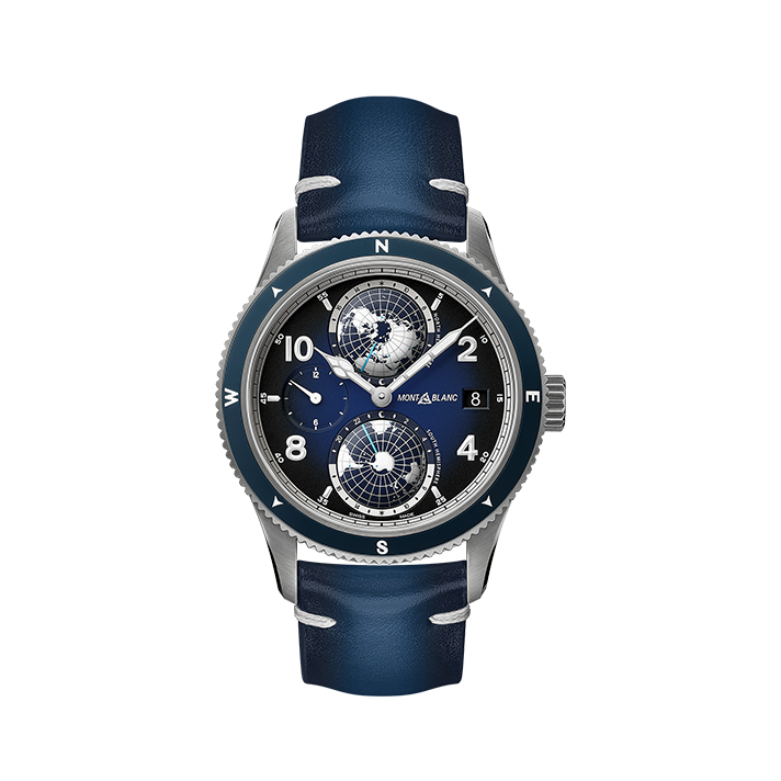 MONTBLANC/万宝龙 1858系列南北半球世界时腕表手表 128504