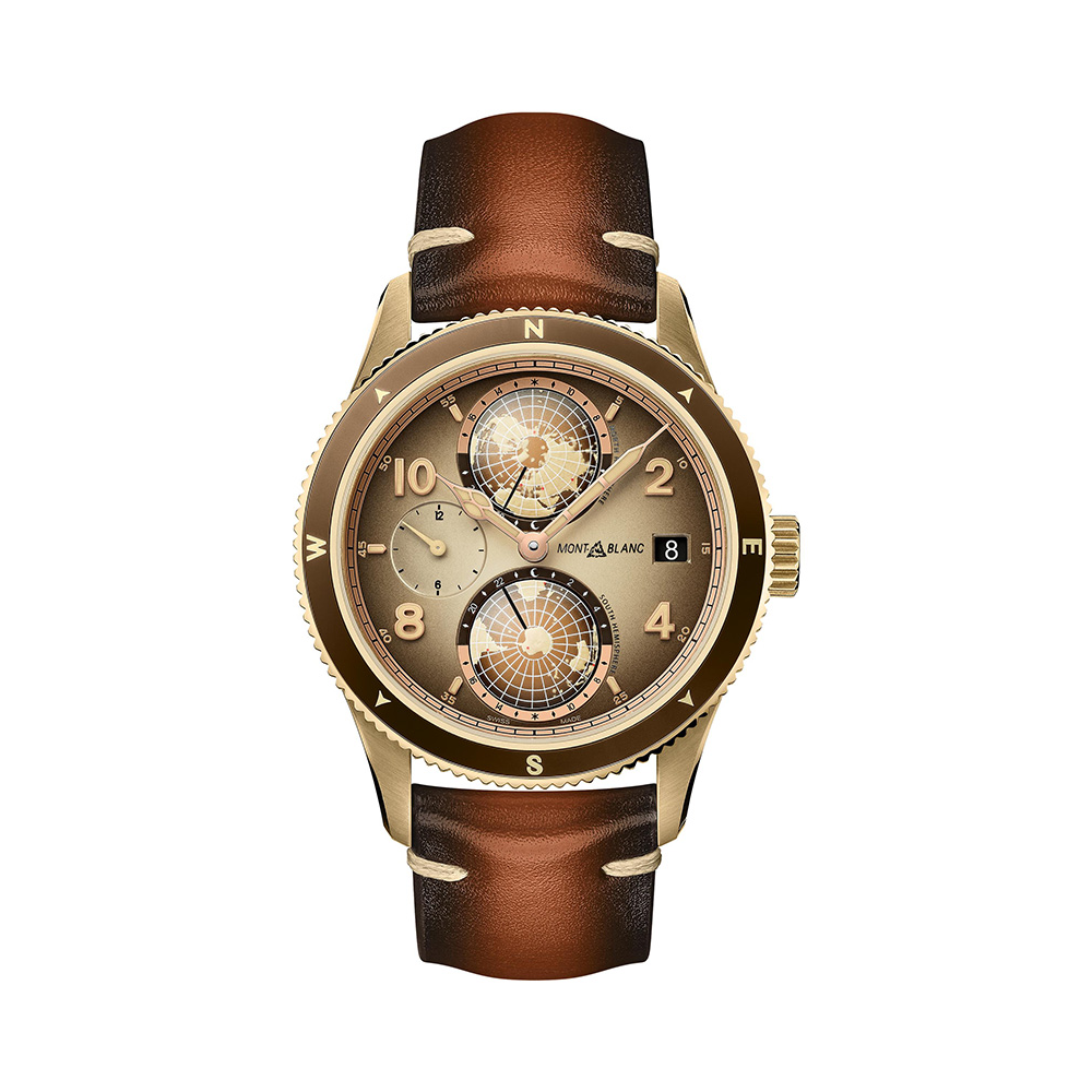 MONTBLANC/万宝龙 1858系列南北半球世界时腕表手表 128504
