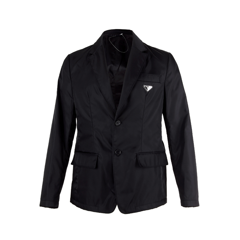 Prada/普拉达 再生尼龙长袖单排扣夹克 男女同款 SD0991