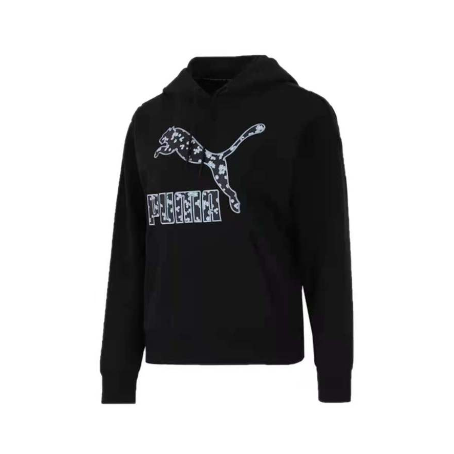 Puma 运动跑步训练休闲套头衫长袖连帽卫衣 女装 533214