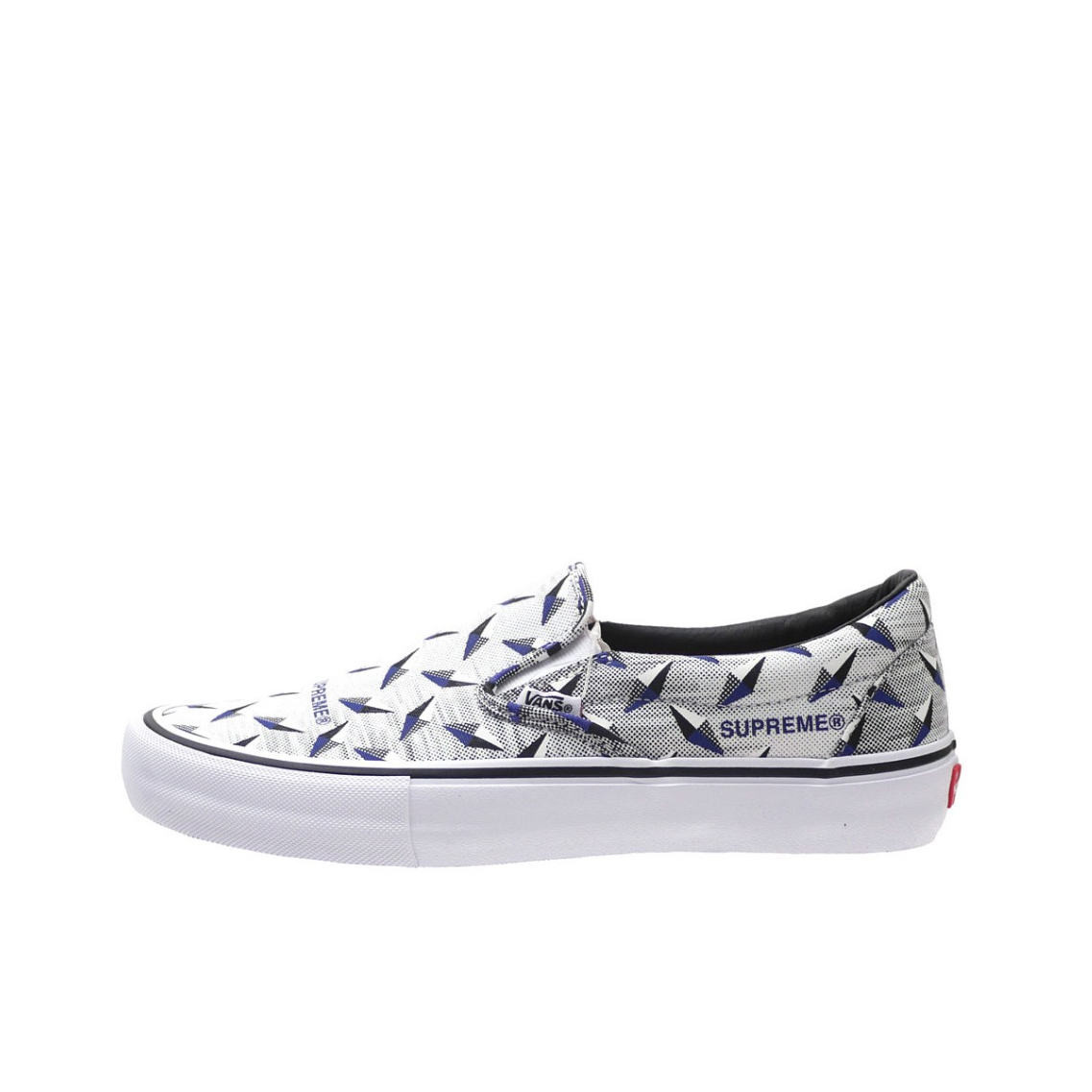 推荐商品：Vans/范斯 Classic Slip-on 防滑 简约 棋盘格 一脚蹬 百搭 休闲 帆布鞋 Diamond Plate Collection Supreme联名/白钻石