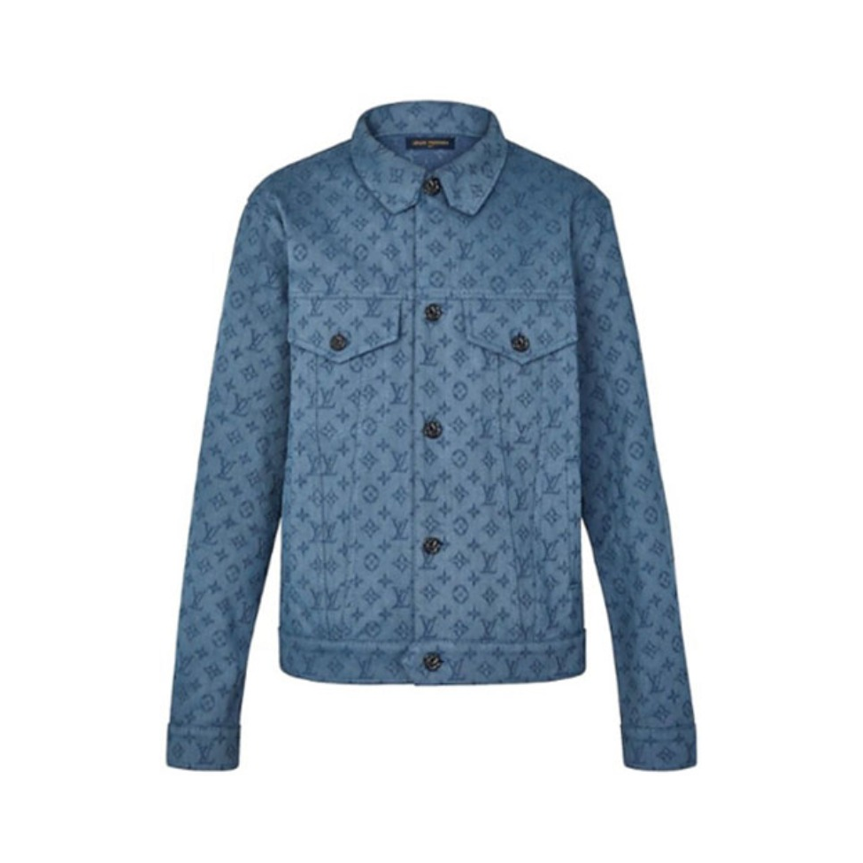 Louis Vuitton Monogram 满印Logo牛仔夹克 男女同款 1A5D86