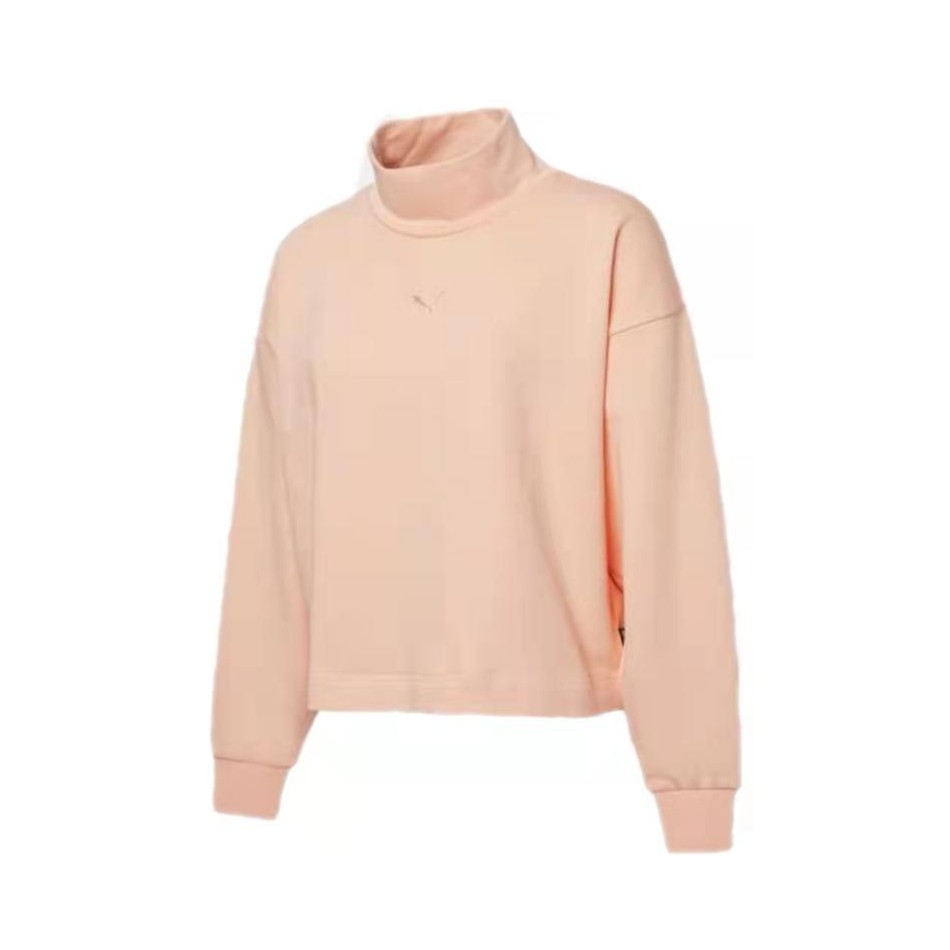 Puma 休闲复古刺绣高领卫衣 女装 HER 847686