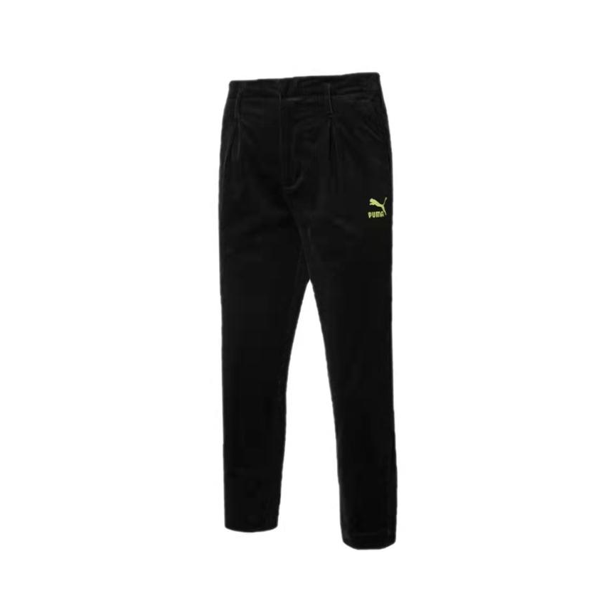 Puma 复古梭织刺绣灯芯绒直筒休闲长裤 CORDUROY 534967