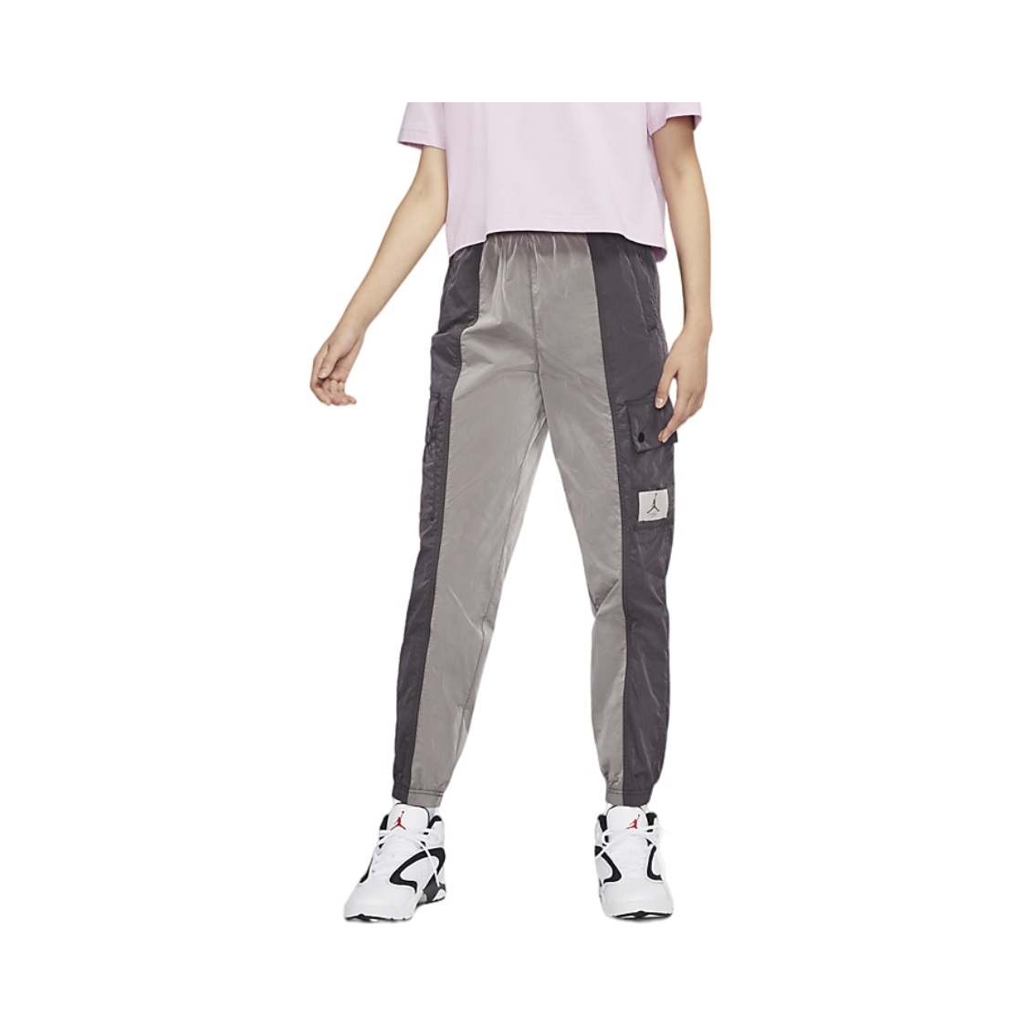 Jordan Brand 女装 AS W J ESS WOVEN PANT 梭织织唛logo速干抽绳小脚束脚运动长裤 DD6996