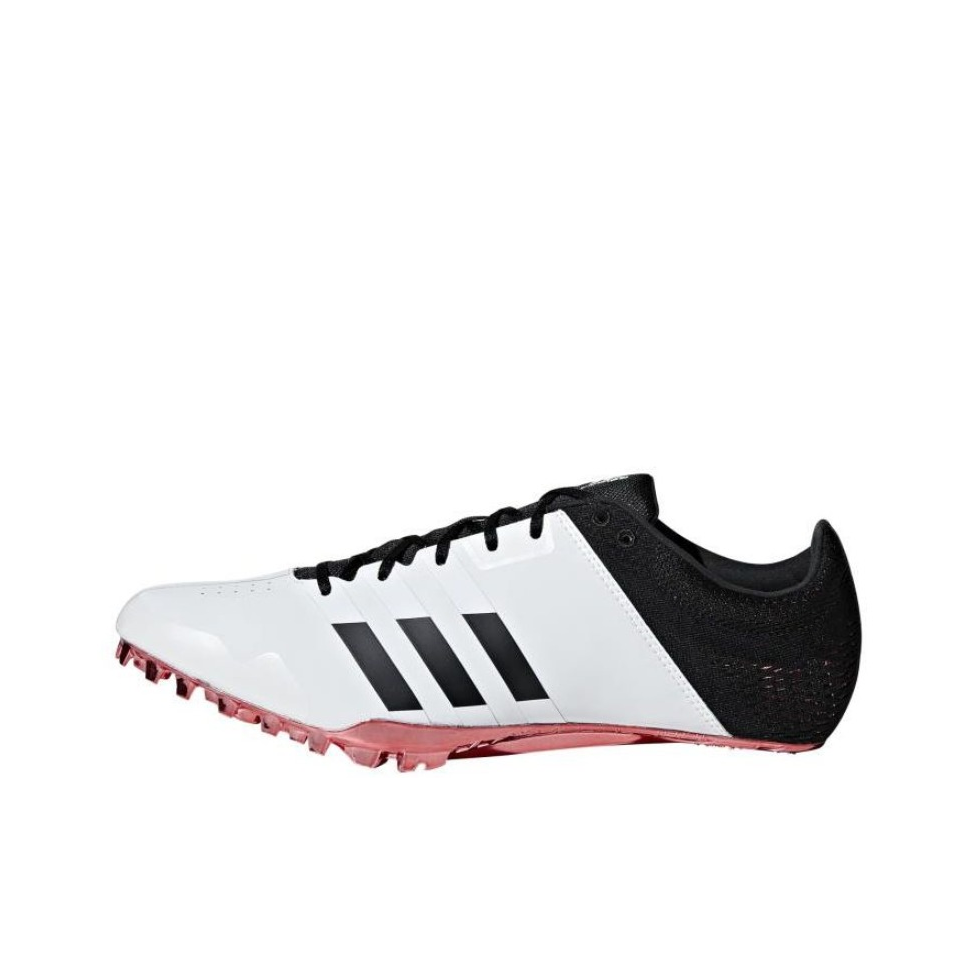 推荐商品：adidas Adizero Finesse 跑鞋 小蝉翼1减震防滑耐磨碳板织物田径短跑 白色/黑色