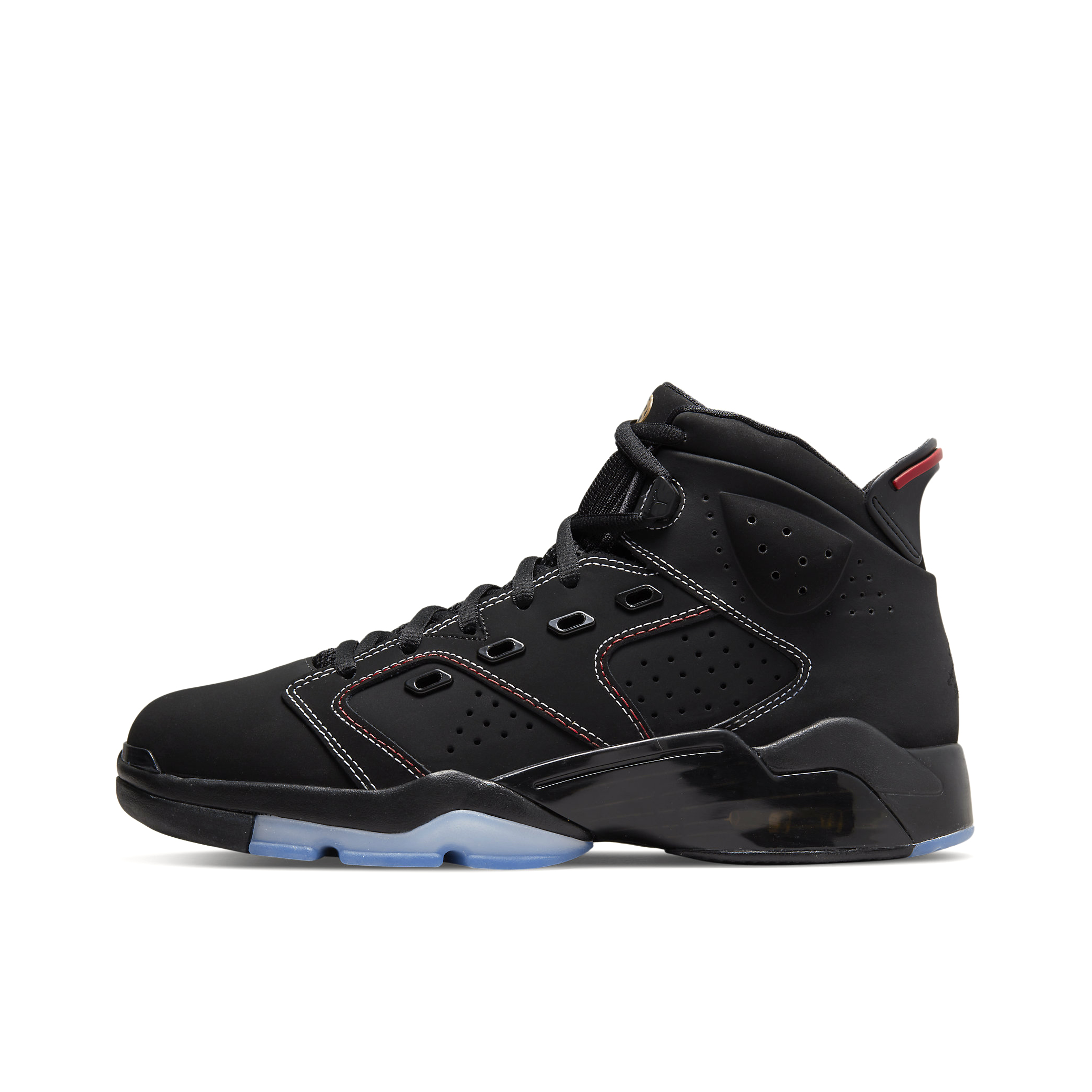 推荐商品：Air Jordan 6-17-23 篮球鞋 防滑耐磨包裹性复古减震 黑色/冰蓝/红色