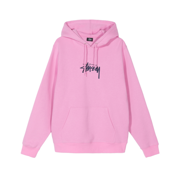 Stussy 经典胸前刺绣LOGO连帽卫衣 男女同款 118366