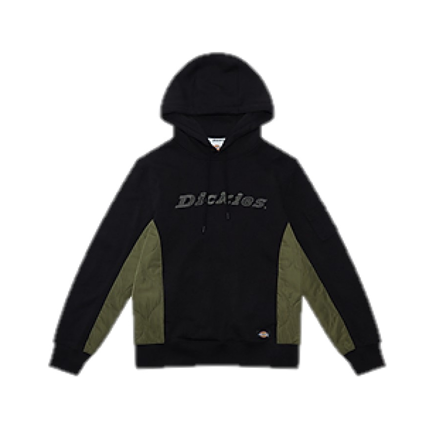 Dickies 女装 字母绣花宽松拼接设计连帽卫衣 DK009519