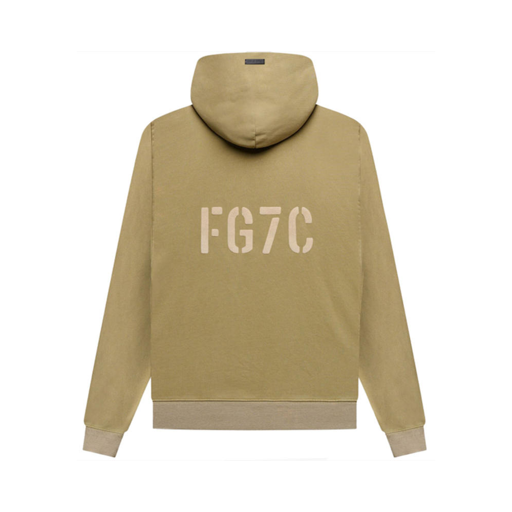 Fear of God 字母印花连帽做旧套头卫衣 男女同款