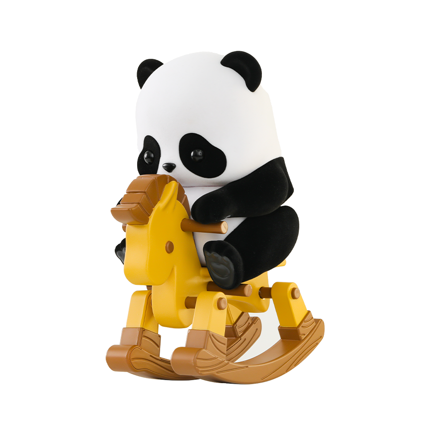 52TOYS Panda Roll限定版300%木马摇摇乐熊猫大娃 潮流公仔