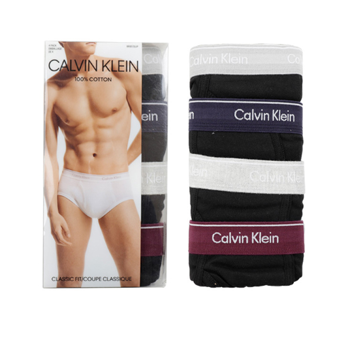 Calvin Klein 简约舒适四条装三角内裤 NB4000