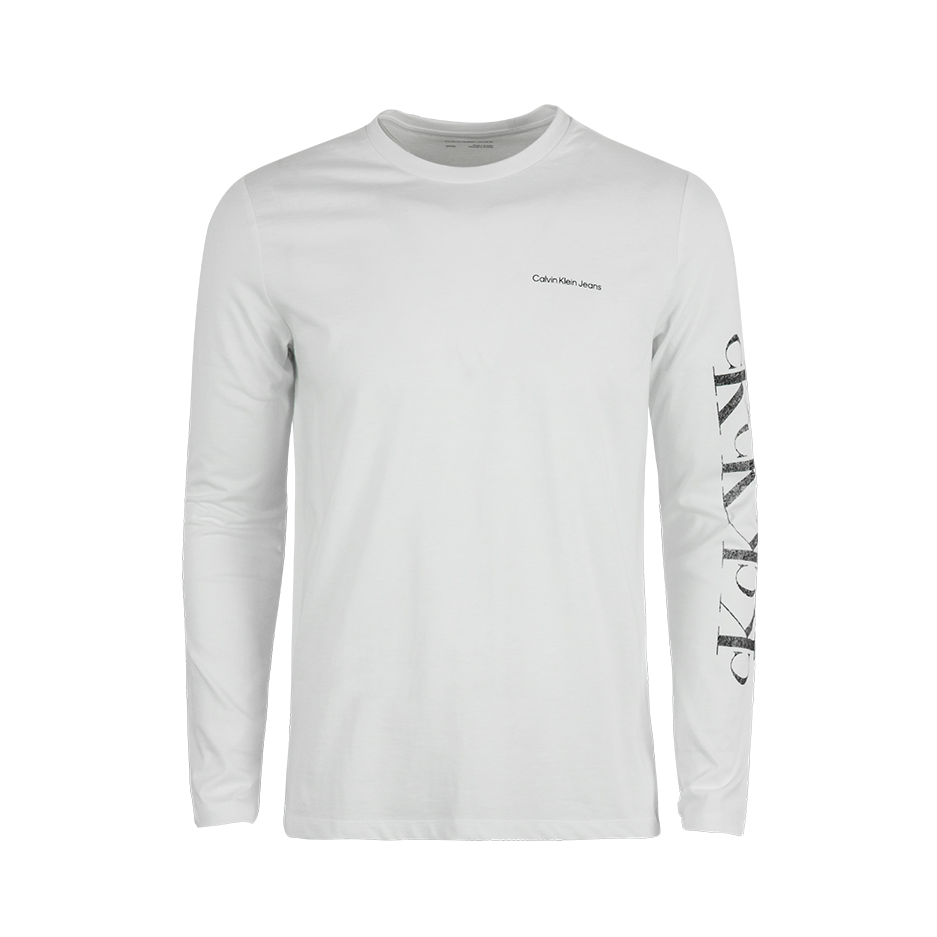 Calvin Klein 2024AW 字母印花长袖圆领套头卫衣 40GC816