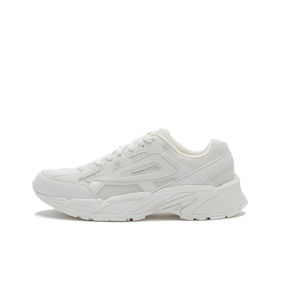 推荐商品：FILA/斐乐 低帮厚底 防滑 合成革 运动 跑鞋 1GM00828D 米色