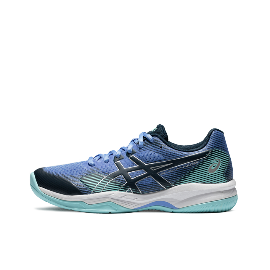 推荐商品：Asics/亚瑟士 Gel-Court Hunter 2 抓地 溶液染料 专业比赛 耐磨 羽毛球鞋 蓝色