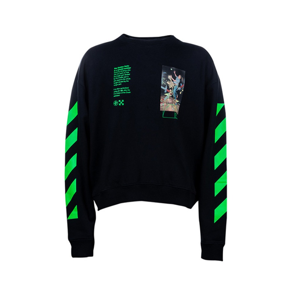 OFF-WHITE 圆领套头打底长袖T恤 男女同款 OMAB001R20185014