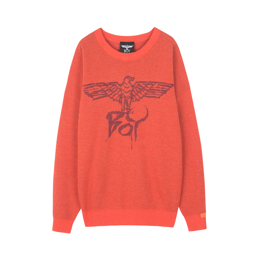 Boy London 羽毛翅膀LOGO提花保暖毛衣 男女同款 B211NJ500515