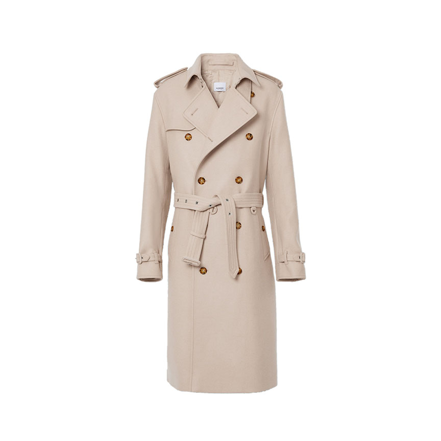 【全智贤同款】Burberry 英伦风滑铁卢版型Trench双排扣长款风衣 女装 80280161
