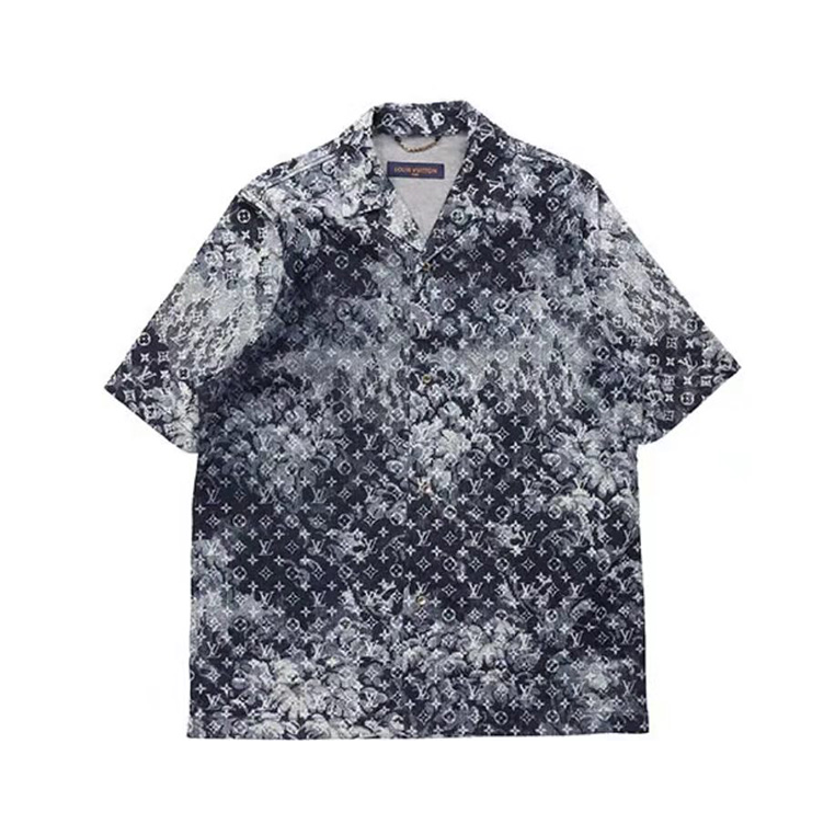 LOUIS VUITTON 扎染挂毯图案夏威夷衬衫