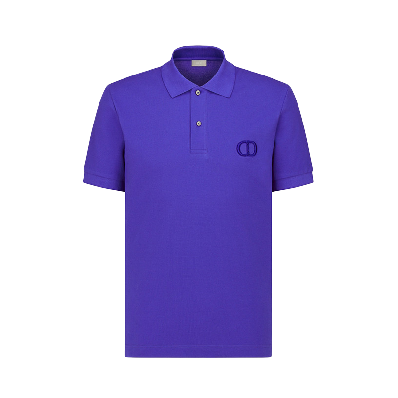 Dior/迪奥 CD Icon刺绣徽标珠地布棉质短袖POLO衫 男女同款