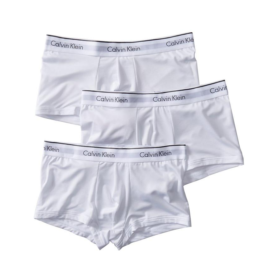Calvin Klein 平角透气弹力3条装四角裤 NB1289