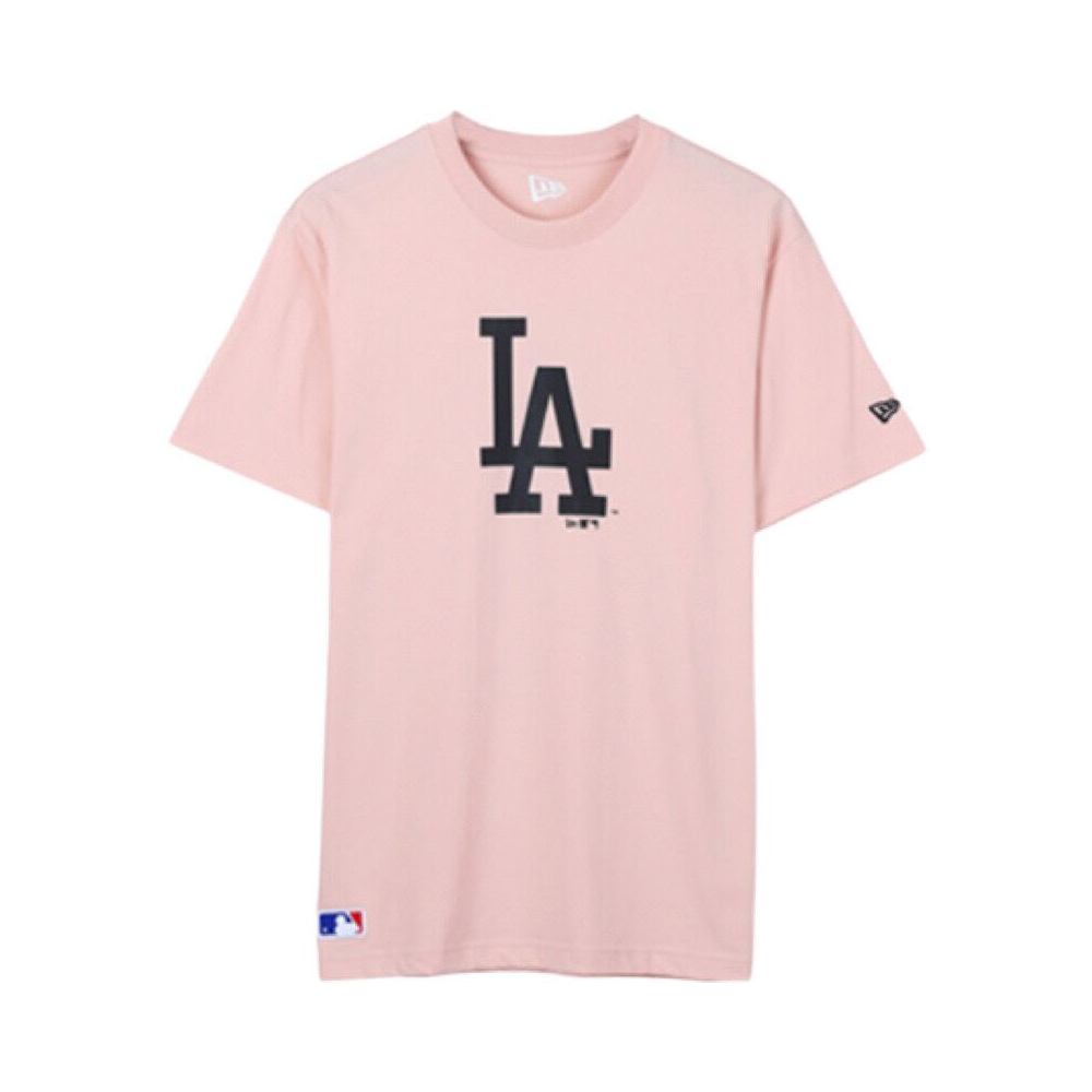 MLB 联盟道奇队短袖情侣款LA印花休闲T恤 男女同款 12147609