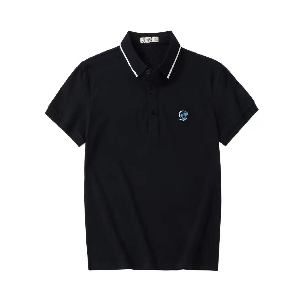 C&A 刺绣短袖POLO衫 