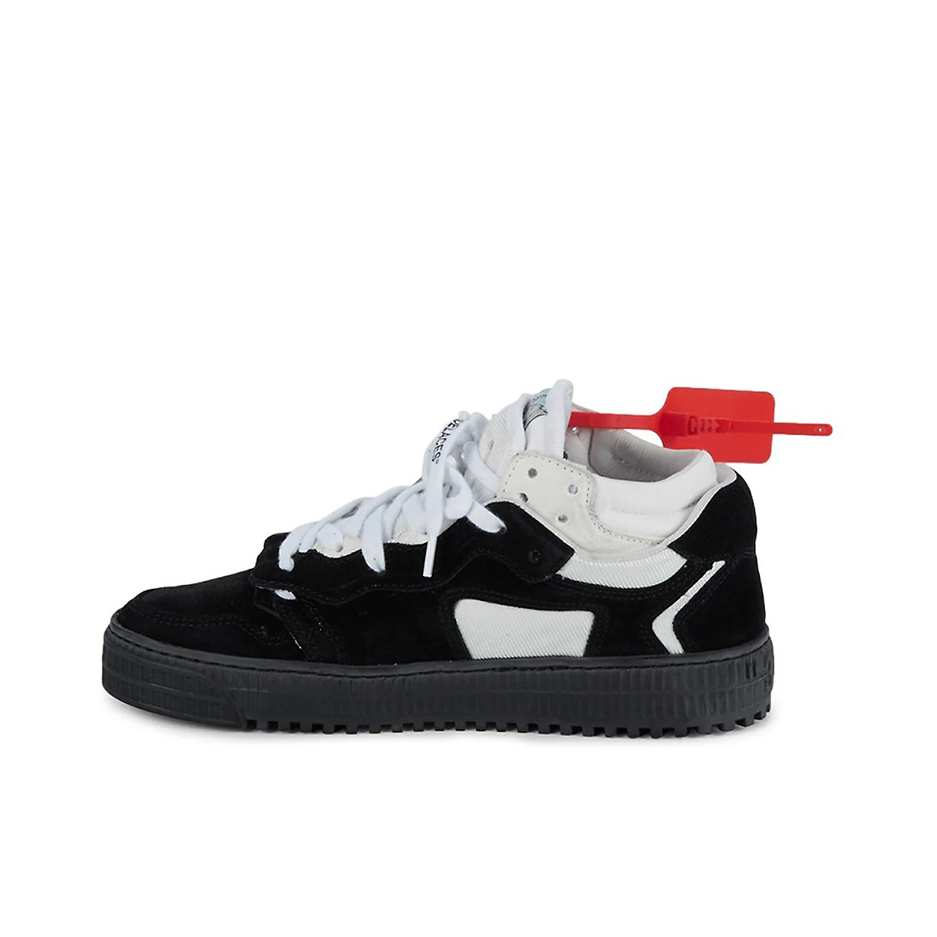 推荐商品：OFF-WHITE Off-Court 3.0 时尚潮流 皮革圆头 平底 防滑耐磨 轻便透气 拼接 牛皮 运动休闲鞋 黑色/白色/绿色