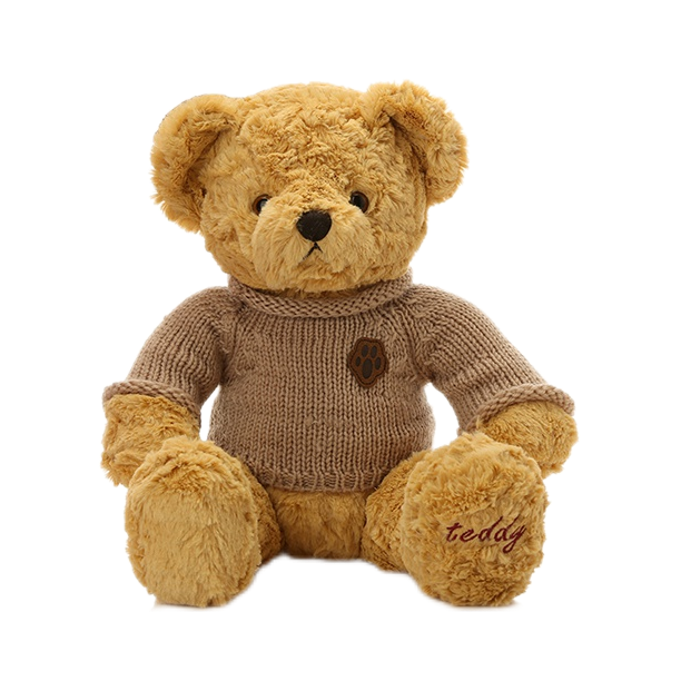 推荐商品：柏文熊 动物系列 脚印毛衣熊 毛绒玩具