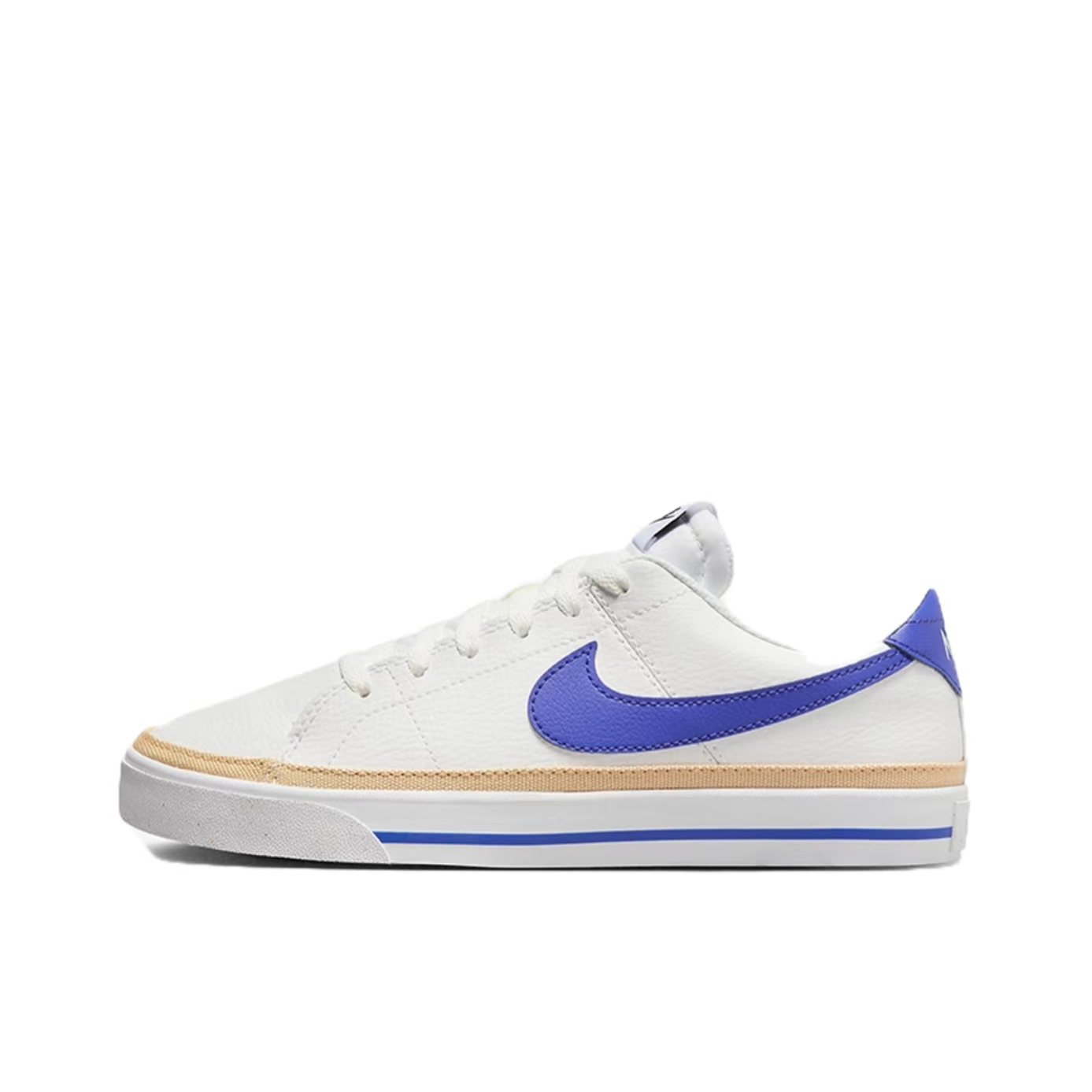 推荐商品：Nike Court Legacy 板鞋 复古舒适透气防滑耐磨休闲运动一脚蹬 蓝色/白色