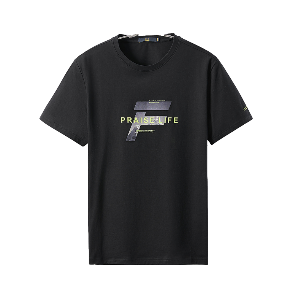 HLA 英文短袖T恤 HNTBJ2Q038A