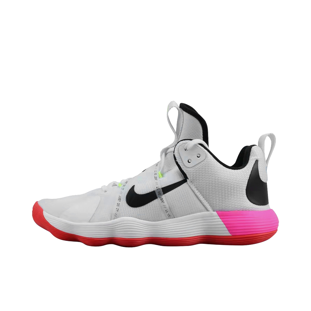 推荐商品：Nike React Hyperset 实战 耐磨舒适 防滑透气 圆头 支撑 织物 排球鞋 白/红/限量奥林匹亚版