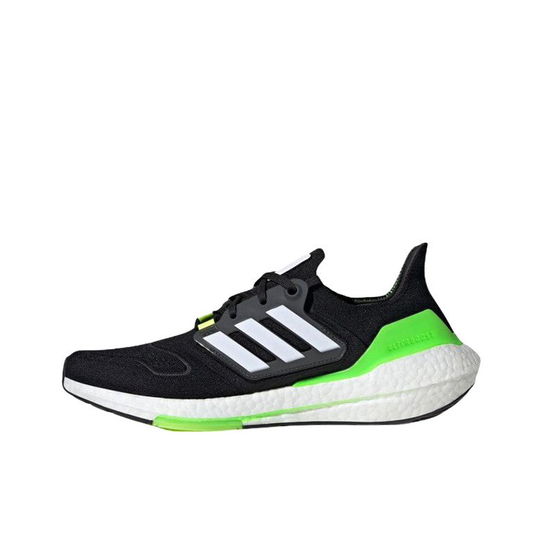 推荐商品：adidas Ultra Boost 22 经典UB 跑鞋 爆米花防滑耐磨缓震回弹织物休闲随心畅跑抗扭转 黑色/绿色/白色