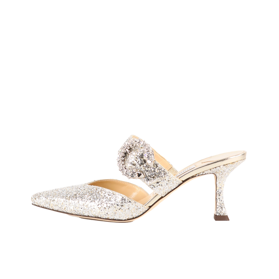 推荐商品：Jimmy Choo Marta 70 尖头 时尚休闲 高跟鞋 MARTA70UCB 银色