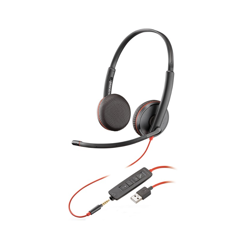 Plantronics/缤特力 Blackwire C3225 头戴式有线耳机