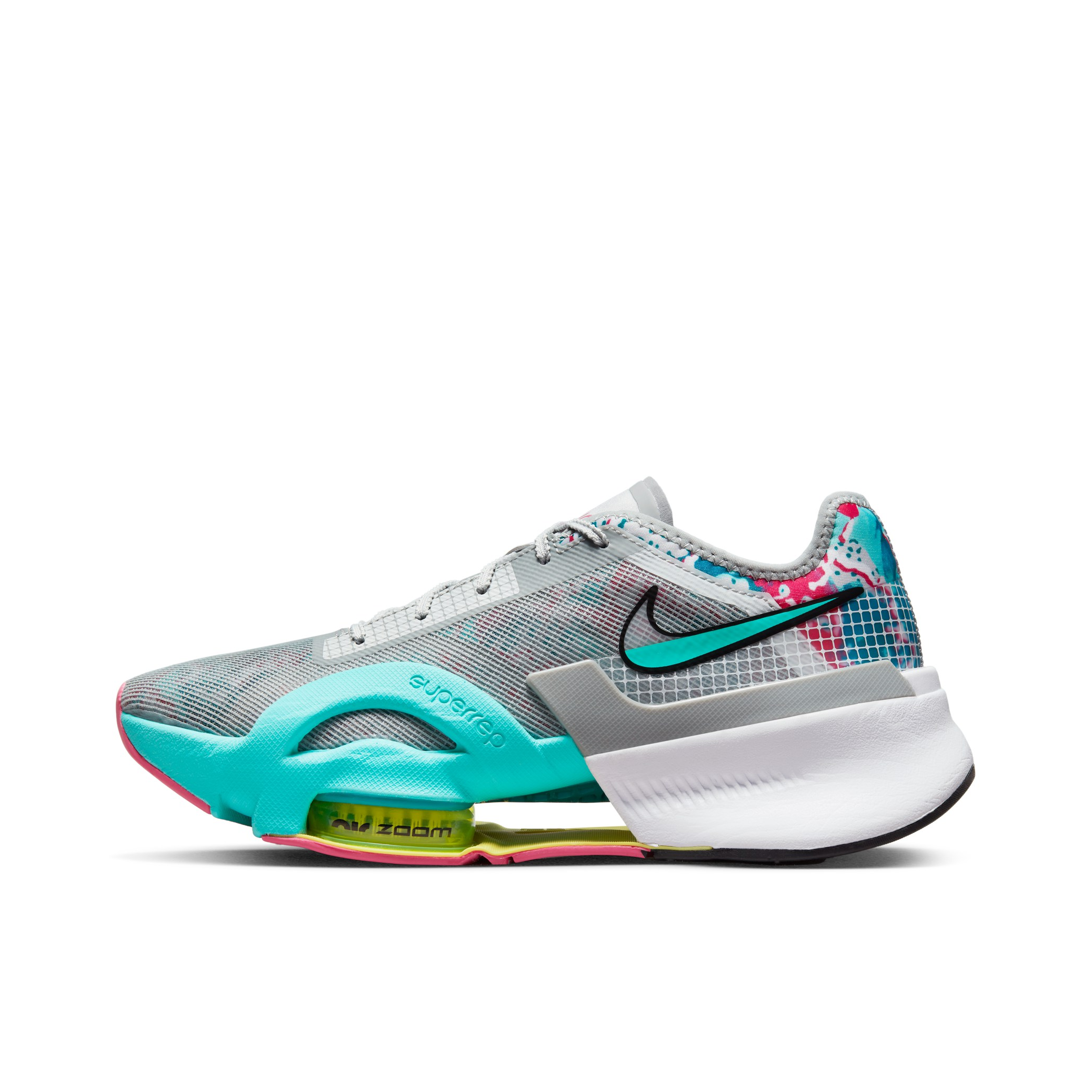推荐商品：Nike Air Zoom SuperRep 3 减震 防滑 耐磨 综合 训练鞋 灰色/蓝色