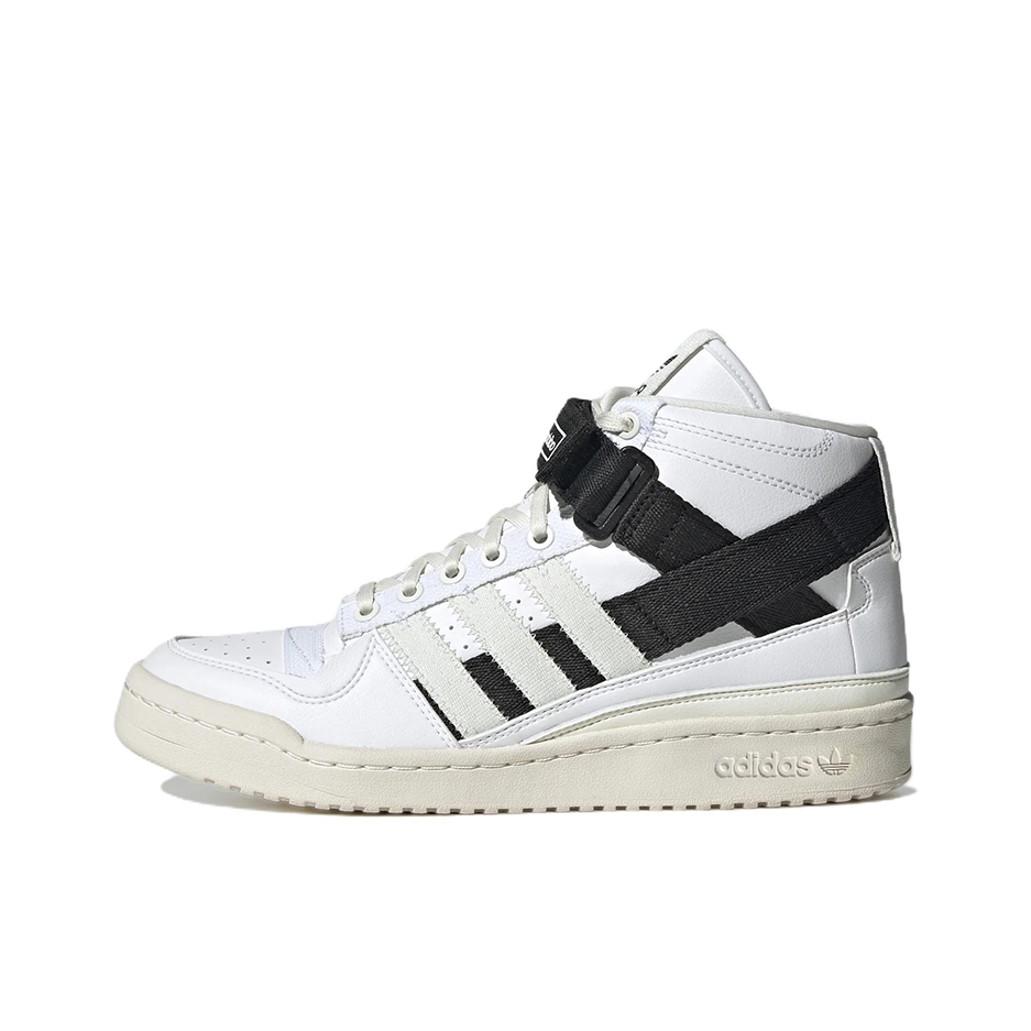 推荐商品：adidas Originals Forum 板鞋 轻便复古防滑时尚魔术贴篮球风薄底包裹性 熊猫/PARLEY联名/中帮/白色/黑色