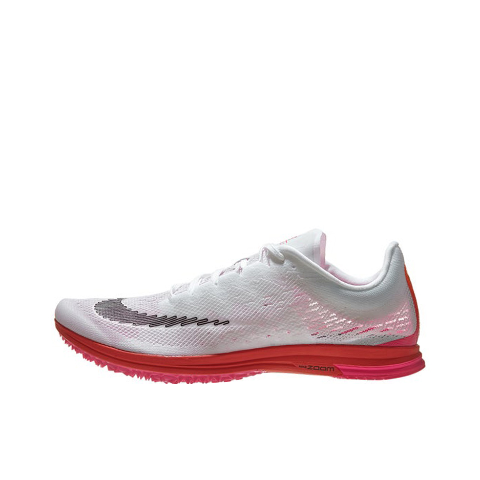 Nike Spike-Flat 田径比赛 防滑耐磨 减震透气 低帮 运动 跑鞋 白色/粉色