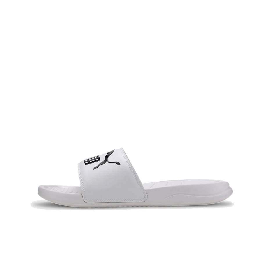 推荐商品：Puma/彪马 Popcat Slide 20 拖鞋 防滑耐磨时尚复古轻便透气舒适一字沙滩外穿防臭 白黑