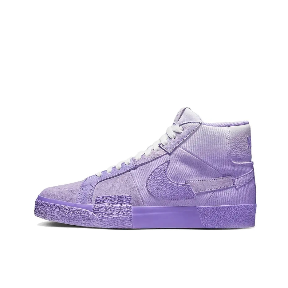 推荐商品：Nike SB Blazer Zoom 滑板鞋 板鞋 拼接时尚复古防滑耐磨透气运动休闲舒适百搭 紫色