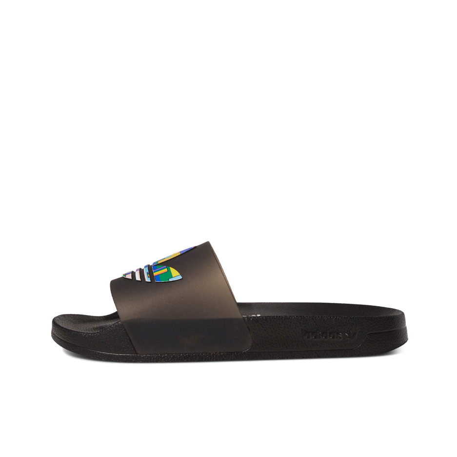 推荐商品：adidas Originals Adilette Lite 时尚舒适 休闲运动 外穿沙滩 一字 防滑耐磨 拖鞋 彩标/黑色