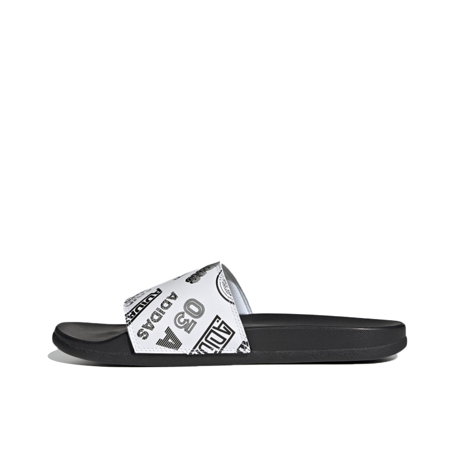 推荐商品：adidas Adilette Comfort 防滑耐磨 轻便透气 简约 防水 舒适百搭一字 休闲 拖鞋 白色/黑色/印花