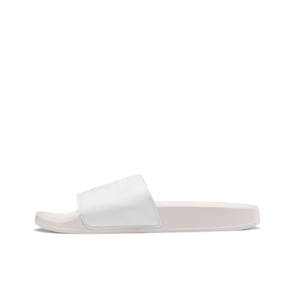 推荐商品：Reebok/锐步 Classic Slide 潮流休闲 舒适防滑 轻便耐磨 一字 软底 橡胶底 运动 拖鞋 浅粉/白色