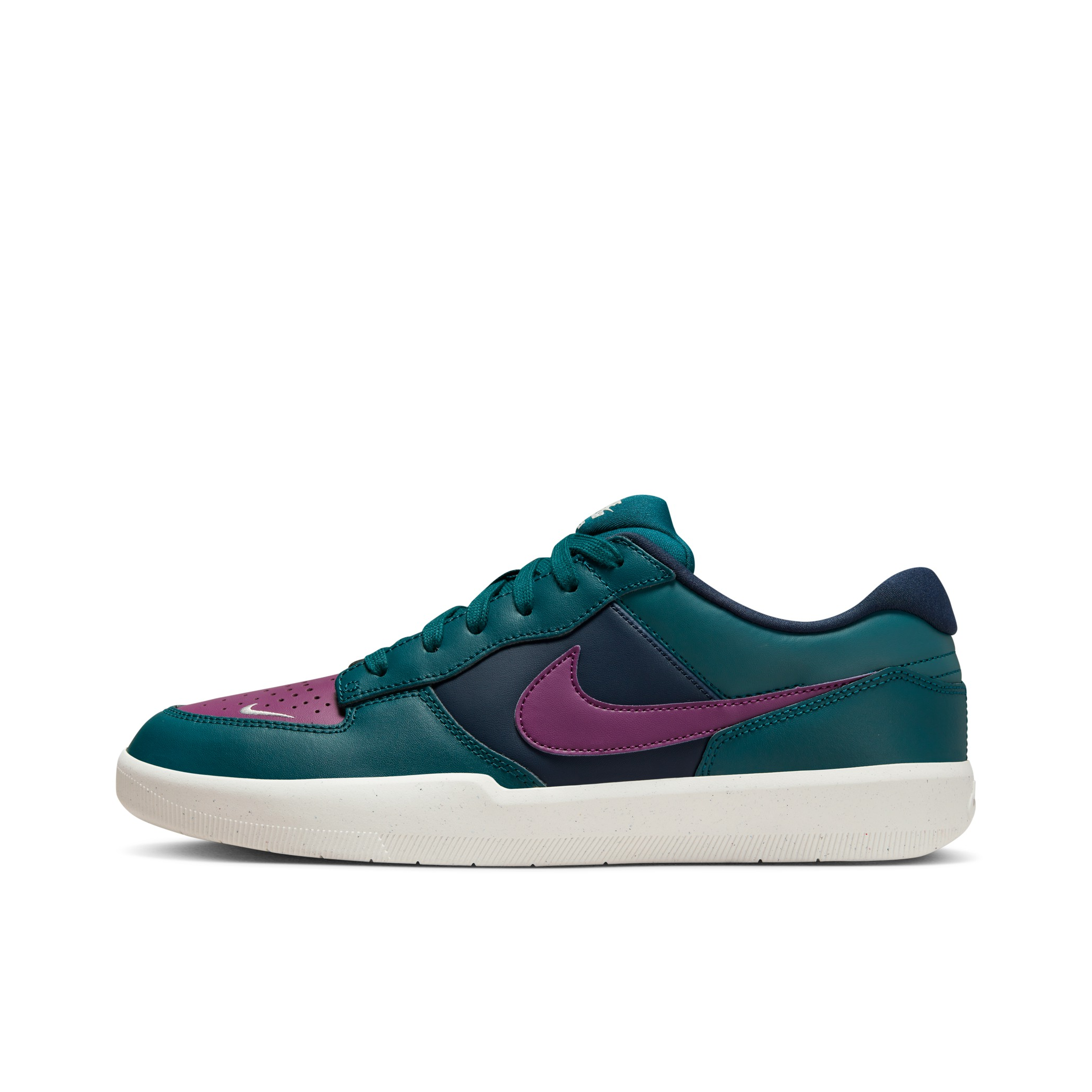 推荐商品：Nike SB Force 58 滑板鞋 板鞋 街头胶底防滑耐磨舒适透气百搭复古 深绿/紫色/白色
