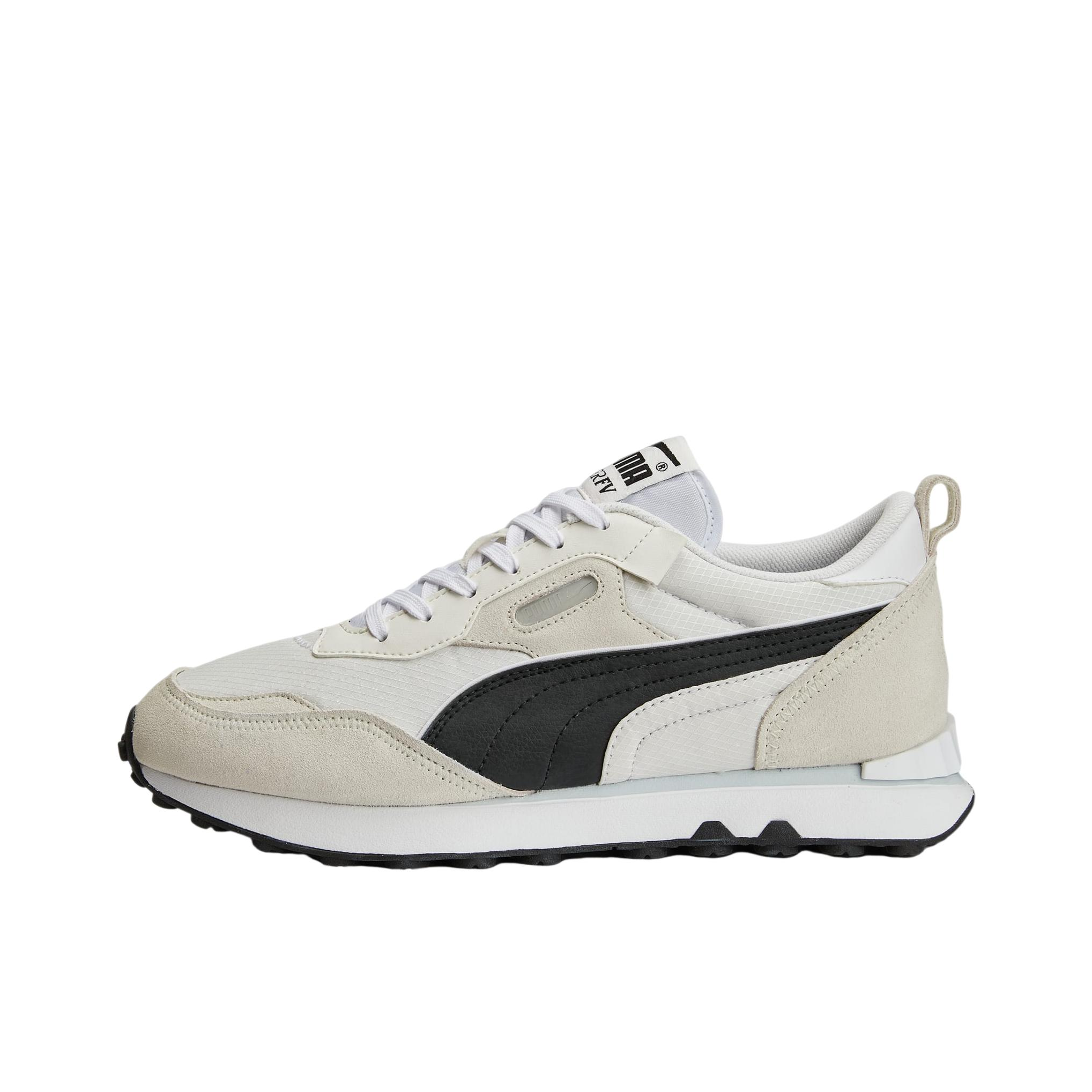 推荐商品：Puma/彪马 Rider FV 运动休闲鞋 减震防滑耐磨舒适轻便网面透气复古百搭抓地 灰色/白色/黑色