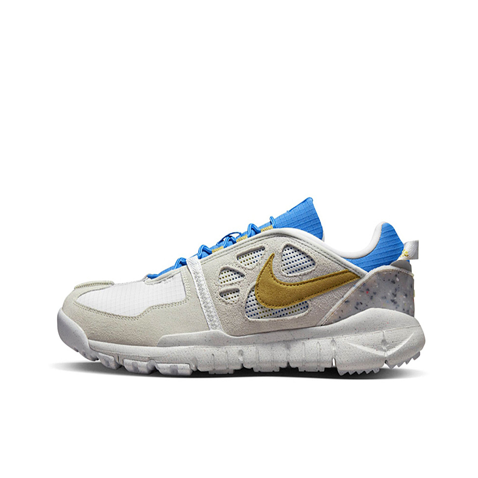 推荐商品：Nike Free Terra Vista 跑鞋 回弹缓震耐磨轻便透气户外织物赤足感 白色/灰色/蓝色