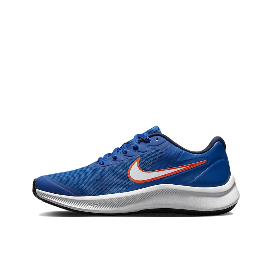 推荐商品：Nike Star Runner 3 Play 跑鞋 休闲轻便透气耐磨防滑舒适缓震 GS/蓝  