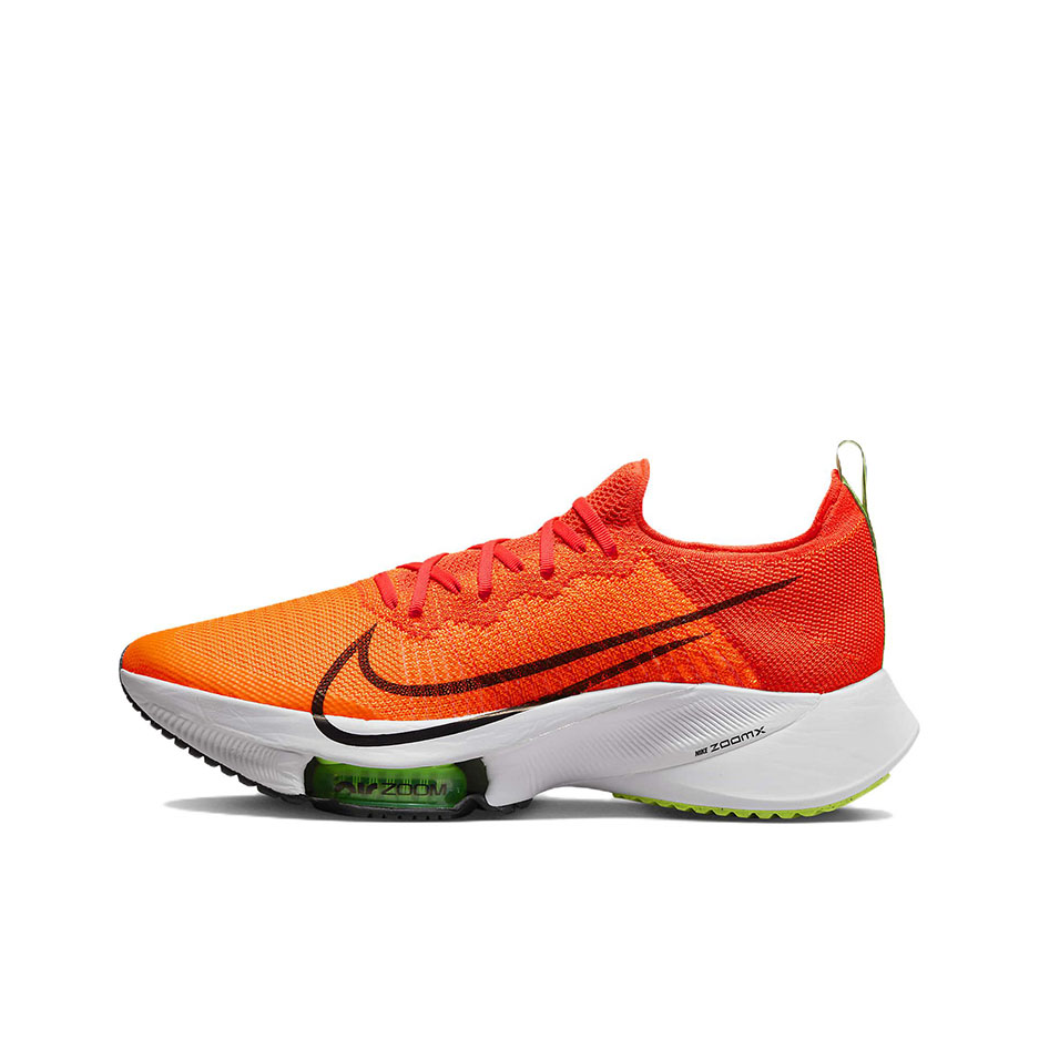 推荐商品：Nike Air Zoom Tempo NEXT% 跑鞋 全掌稳定支撑耐磨透气防滑碳板跑道耐穿 橙色/黑色